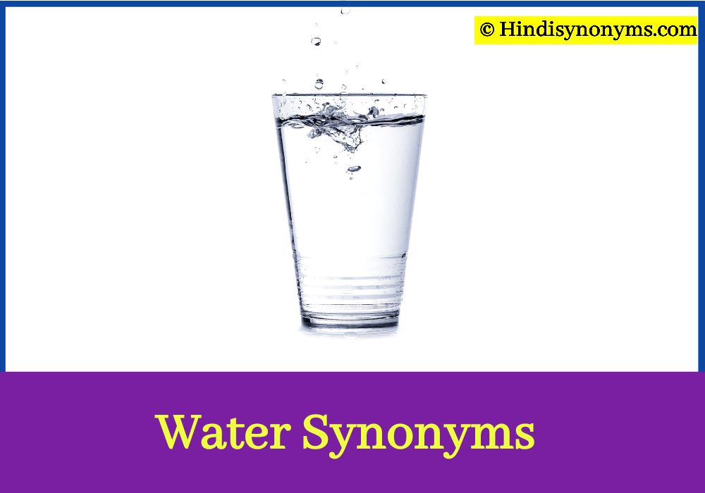Water Synonyms In Hindi